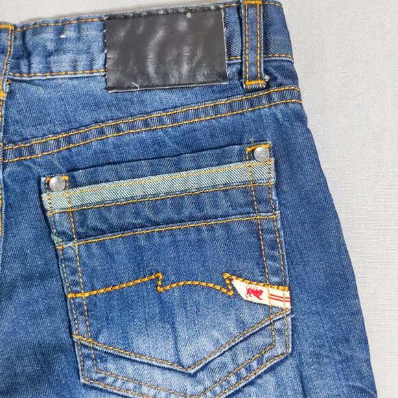 Parasuco selvedge jeans bootcut women's junior sz 12 (27) hard washed ink blue - Picture 5 of 13